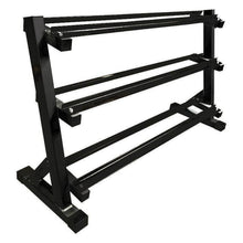 Load image into Gallery viewer, 10kg - 40kg (10 PAIR) Rubber Hex Dumbbell Set with 3 tier rack (Package Price)