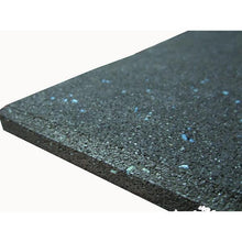 Load image into Gallery viewer, 12 x Commercial Rubber Gym Flooring Black with Blue fleck (Package) - DIY