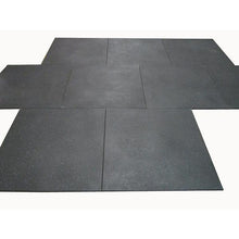 Load image into Gallery viewer, 12 x Commercial Rubber Gym Flooring Black with Blue fleck (Package) - DIY
