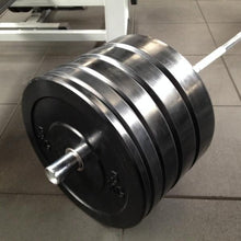 Load image into Gallery viewer, 150kg Budget Black Bumper Plate Set (Package Price)
