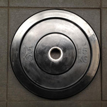 Load image into Gallery viewer, 150kg Budget Black Bumper Plate Set (Package Price)
