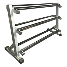 Load image into Gallery viewer, 2.5kg - 30kg (12 PAIR) Rubber Hex Dumbbell Set with 3 tier rack (Package Price)
