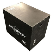 Load image into Gallery viewer, 3 in 1 Wooden Plyometric Box BLACK (SALE)

